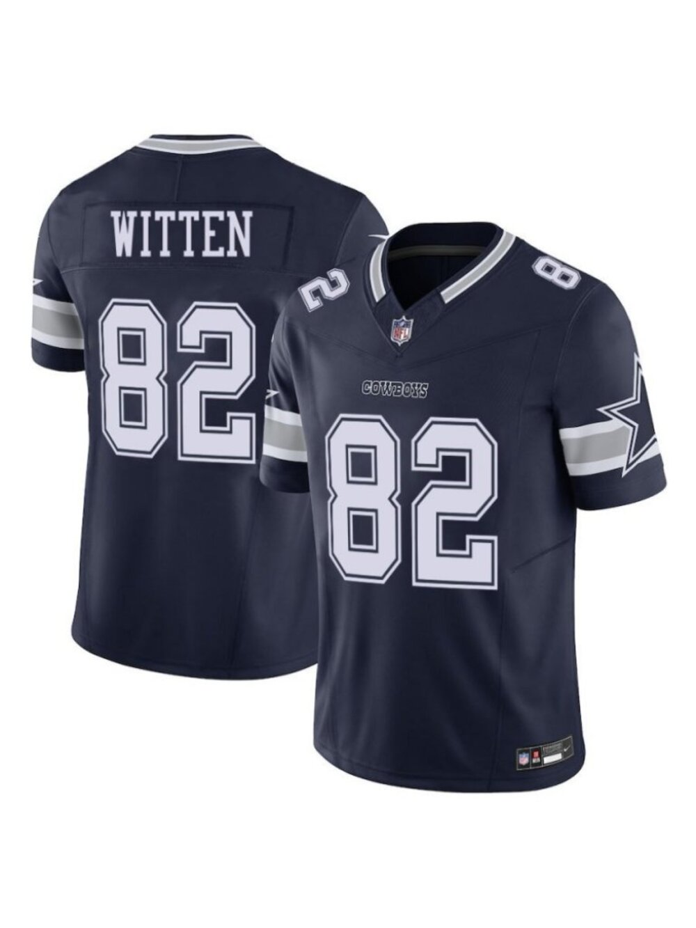 Adult Mens Jason Witten Navy Vapor Stitched Jersey